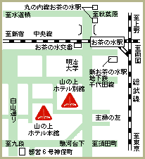 �R�̏�z�e���̒n�}