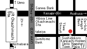 Sushidokoro Kanpachi Honten-map