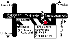 Shabuzen Roppongi-ten-map
