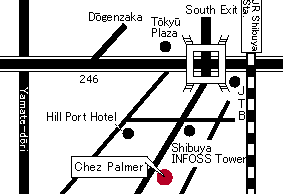Chez Palmer-map