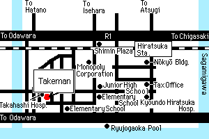 Japanese Traditional Dishies Takeman-map