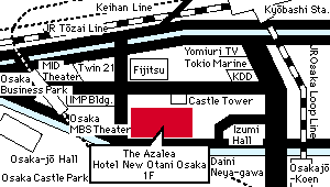The Azalea Hotel New Otani Osaka-map