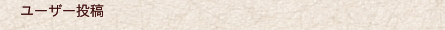 ユーザー投稿
