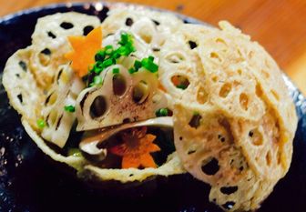 蓮根と秋野菜の中華風炒め