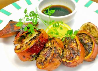 ふるさとのイカ料理　ロールイカ餃子