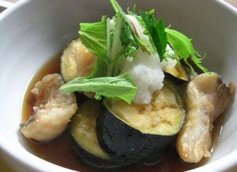 宮城県産茄子と甘鯛の揚げ出汁