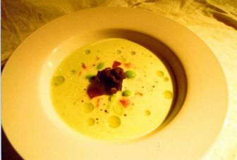 東北伝統のずんだ料理 枝豆と豆乳のポタージュ