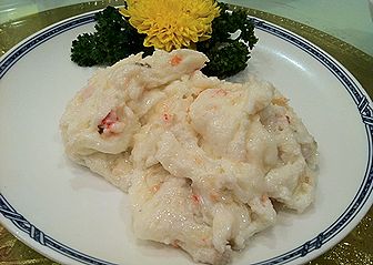 まろやか卵と蟹の中華風牛乳炒め（滑蛋鮮●）