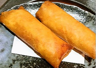 カボチャとチーズの揚げ春巻