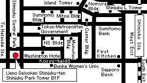 Seiyoken Shinjukuten-map